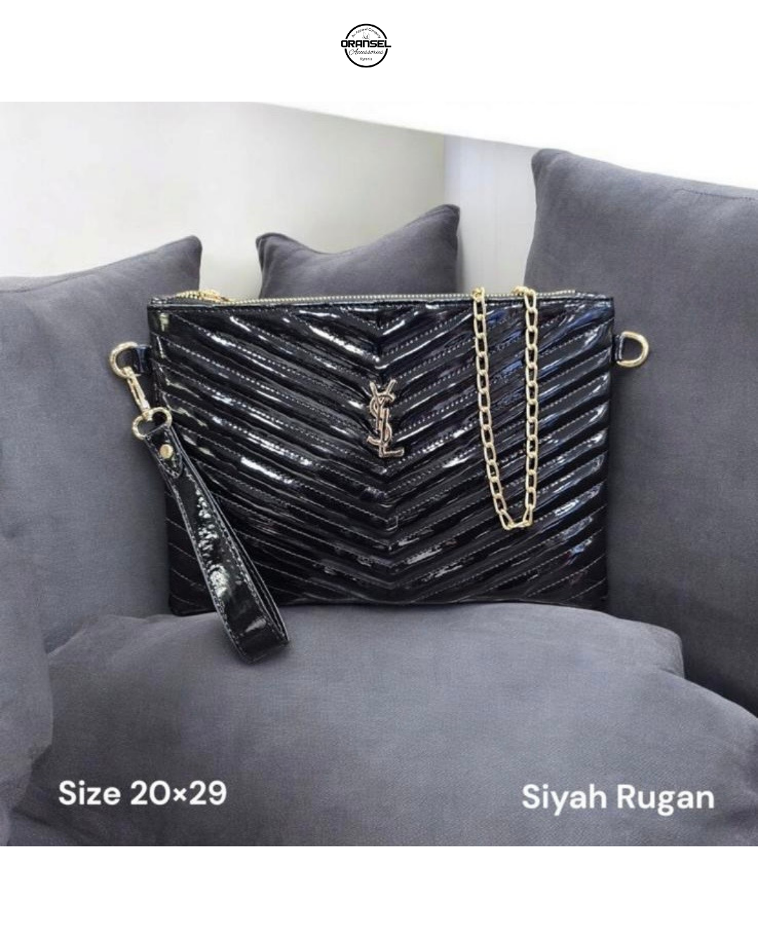 YSL Clutch model çanta